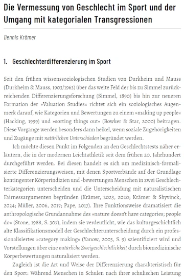krämer-2024-vermessung von geschlecht im sport